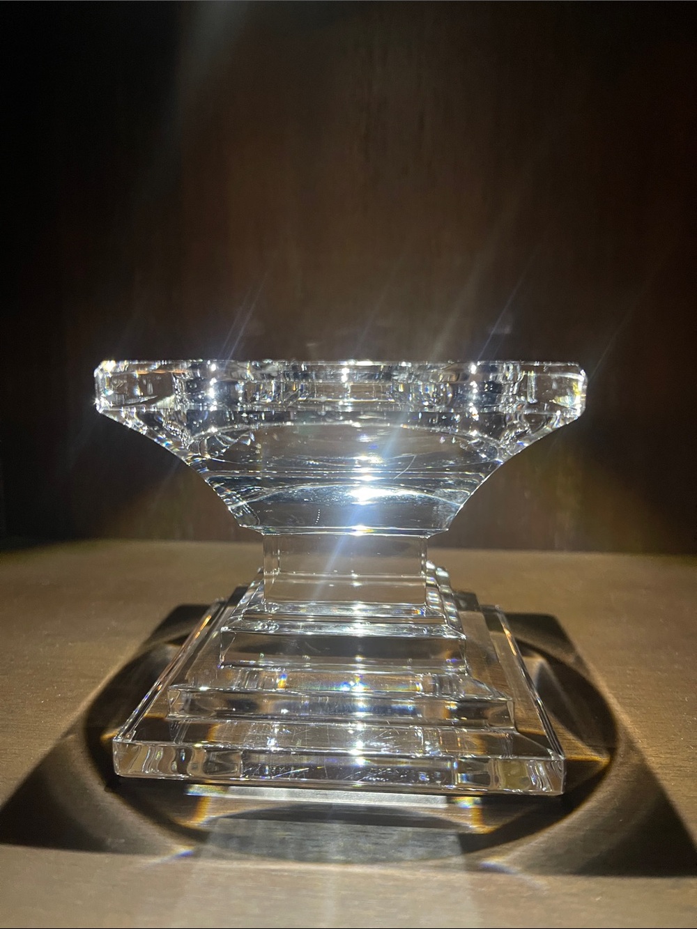 Waterford Crystal Square Pedestal Candle holder
